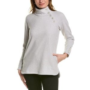 J. McLaughlin Gray Cowl Neck Sweater Timeless Design